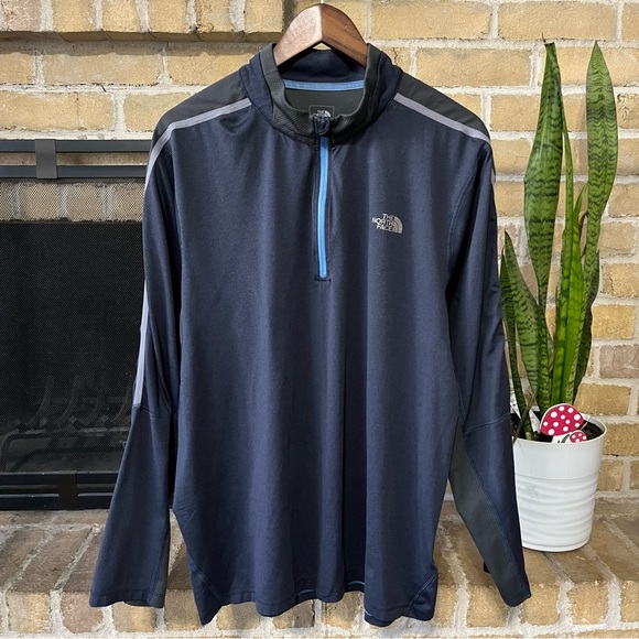 The North Face Other - The North Face Mens Kilowatt Blue 1/4 Zip Athletic Top Size XL
